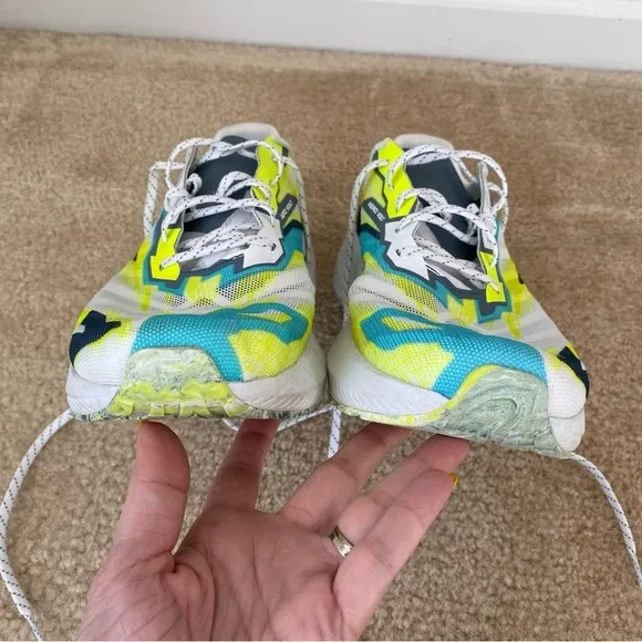 Salomon Men’s Aero Volt Running Shoes White China/Blue/Safety Yellow Size 12.5