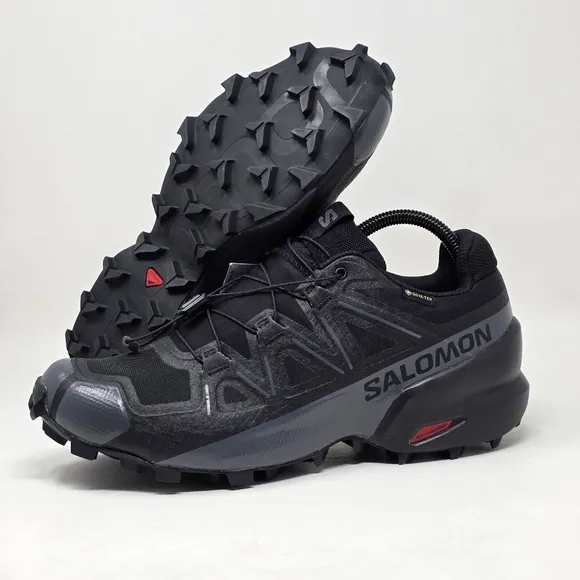 Salomon Speedcross GTX Black Quiet Shade Mens Size 8 Hiking Shoes Gore-Tex New