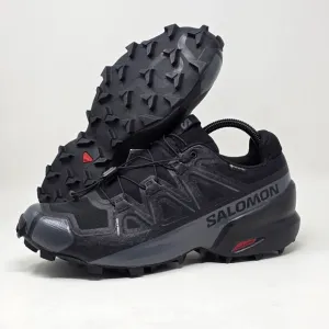 Salomon Speedcross GTX Black Quiet Shade Mens Size 8 Hiking Shoes Gore-Tex New