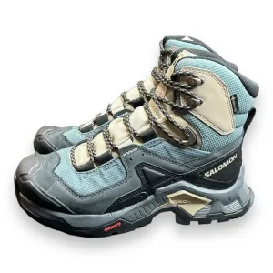 Salomon Womens Quest Element GTX W Hiking Shoes Size 5 Ebony/Rainy Day/Stormy