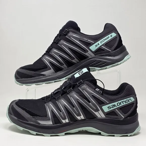 Salomon XA Comp 8 Waterproof Hiking Trail Running Shoes Women Size 8.5 Pre-owned