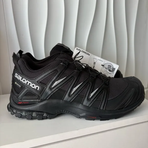 Salomon XA Pro 3D GTX Trail Running Shoes Black Phantom Men's Sz 10.5 NWOB