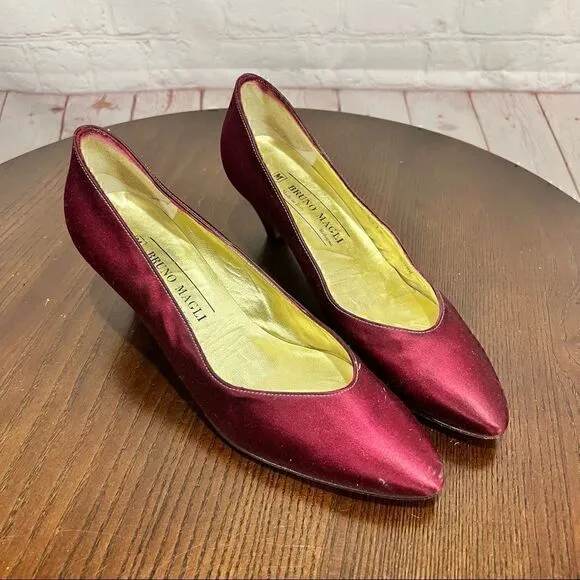 SALVATORE FERRAGAMO BRUNO MAGLI KITTEN HEELs 3 Pairs Classic Vintage Pumps 6.5AA