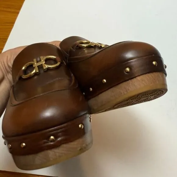 Salvatore Ferragamo Cleo Clogs Women's Sz. 6.5