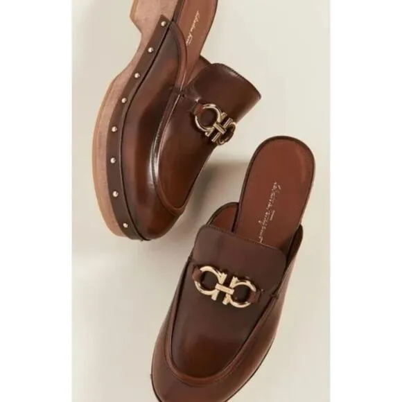Salvatore Ferragamo Cleo Clogs Women's Sz. 6.5