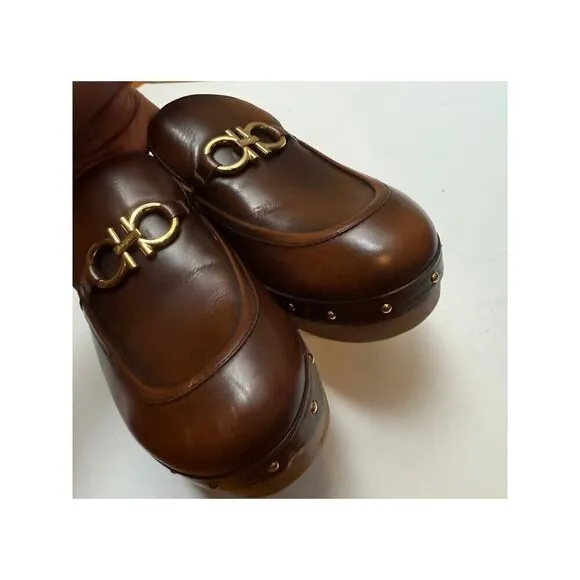 Salvatore Ferragamo Cleo Clogs Women's Sz. 6.5