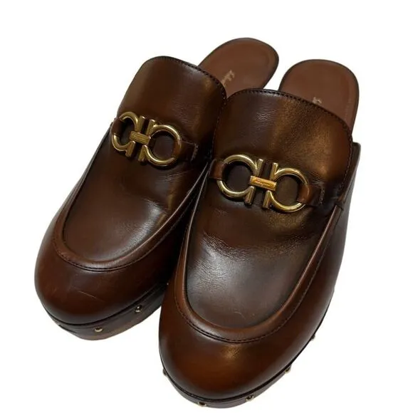 Salvatore Ferragamo Cleo Clogs Women's Sz. 6.5