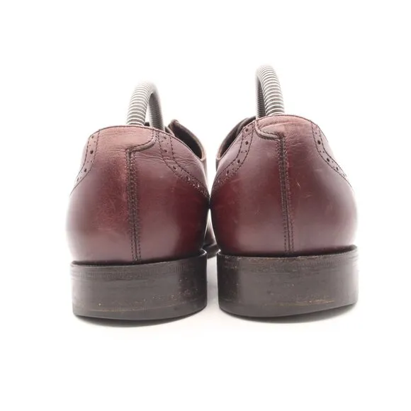 Salvatore Ferragamo Oxfords Wingtip Men's Size 8.5 D Burgundy Leather Loafer