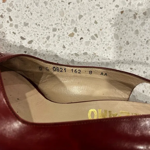 Salvatore Ferragamo Red Heels Slingback Elegance
