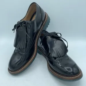 Salvatore Ferragamo Rueda Patent Kiltie Oxfords Women's Size 7.5 EUC