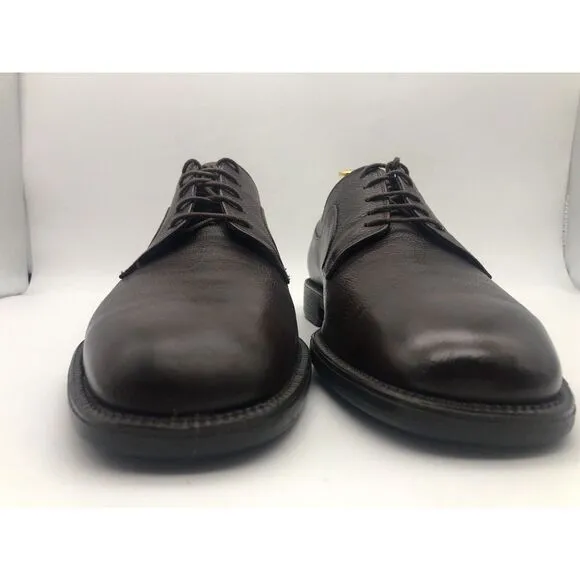Salvatore Ferragamo Studio Men's Brown Leather Lace Up‎ Cap Toe Dress Shoes 8D