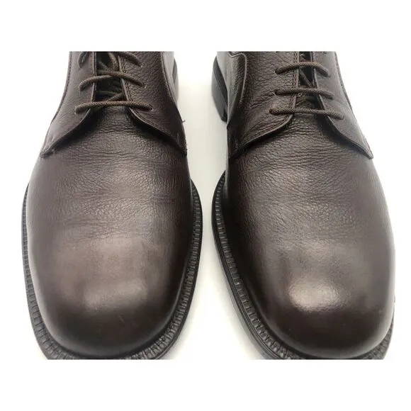 Salvatore Ferragamo Studio Men's Brown Leather Lace Up‎ Cap Toe Dress Shoes 8D