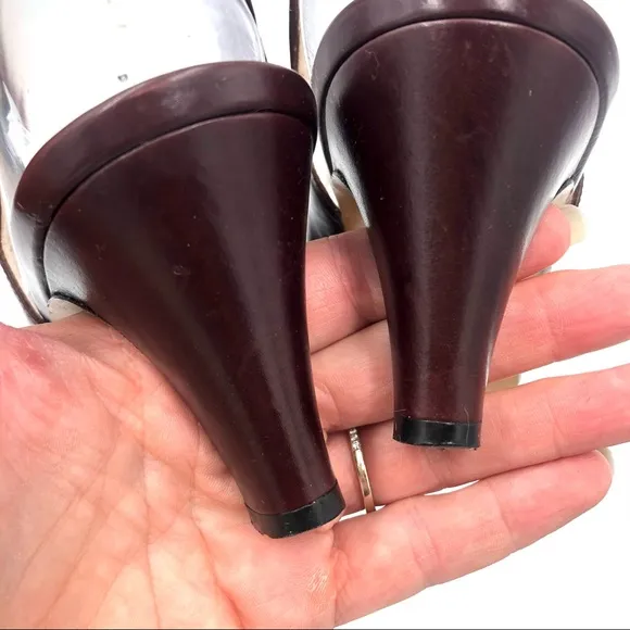 Salvatore Ferragamo Vintage Brown Slingback 8.5N