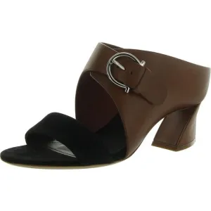Salvatore Ferragamo Womens Ornella Black Slip On Kitten Heel Heels New