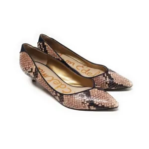 SAM EDELMAN &quot;Laura&quot; Snakeskin Kitten Heels 8.5
