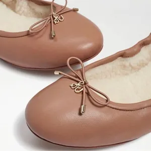SAM EDELMAN FELICIA BALLET FLAT / FAUX FUR LINING