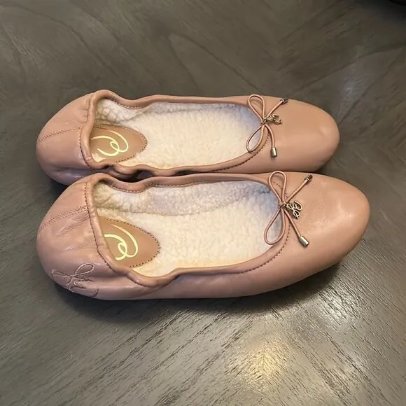 SAM EDELMAN FELICIA BALLET FLAT / FAUX FUR LINING