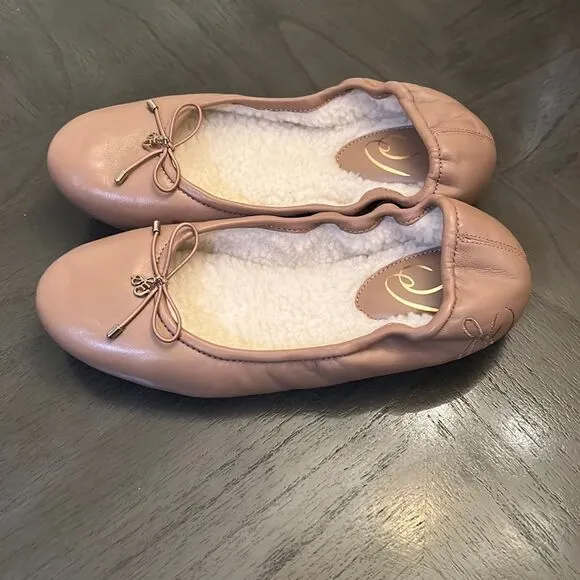SAM EDELMAN FELICIA BALLET FLAT / FAUX FUR LINING