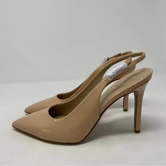 Sam Edelman Hazel Patent Slingback Heels in Blush Patent - NWT