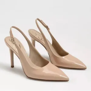 Sam Edelman Hazel Patent Slingback Heels in Blush Patent - NWT