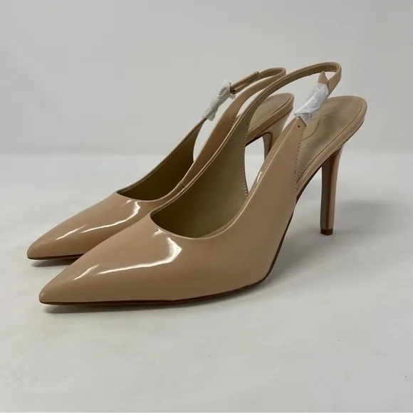 Sam Edelman Hazel Patent Slingback Heels in Blush Patent - NWT