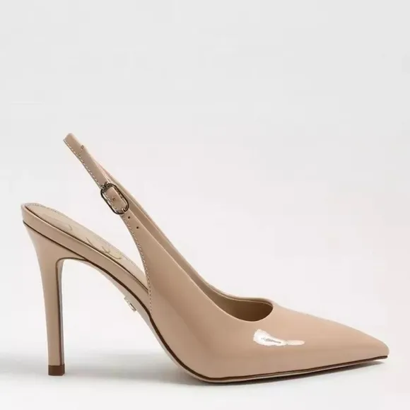 Sam Edelman Hazel Patent Slingback Heels in Blush Patent - NWT