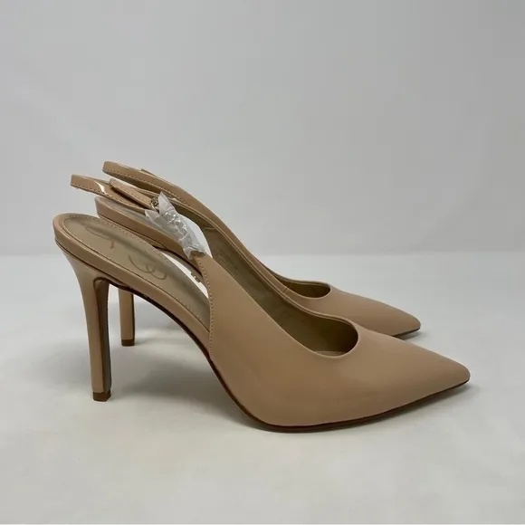 Sam Edelman Hazel Patent Slingback Heels in Blush Patent - NWT