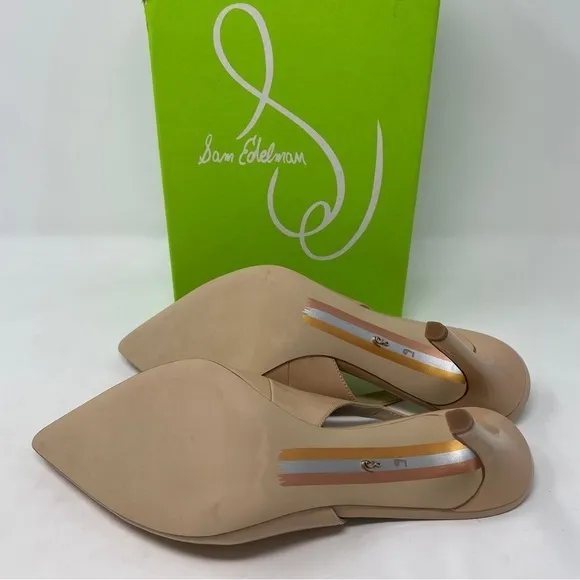 Sam Edelman Hazel Patent Slingback Heels in Blush Patent - NWT