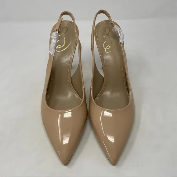 Sam Edelman Hazel Patent Slingback Heels in Blush Patent - NWT
