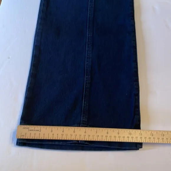 Sam Edelman Jeans Codie High-Rise Wide-Leg Blue Denim Jeans