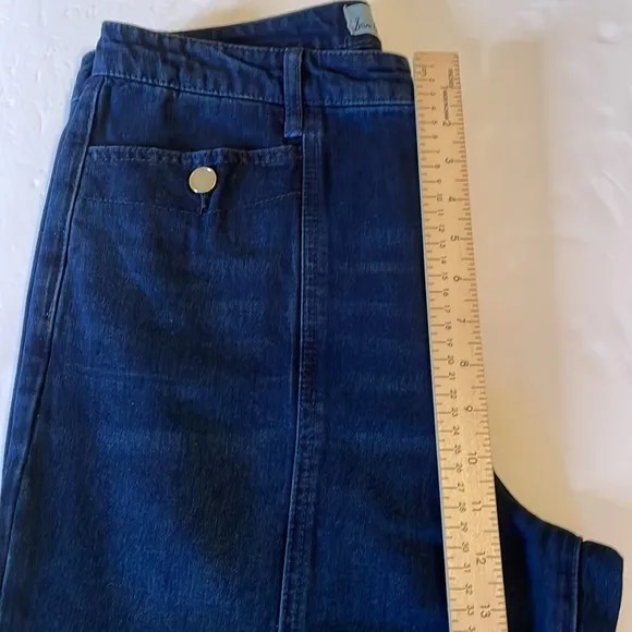 Sam Edelman Jeans Codie High-Rise Wide-Leg Blue Denim Jeans