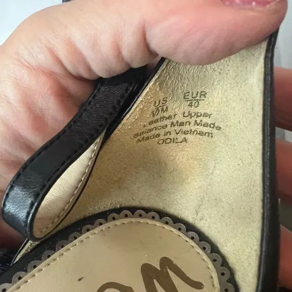 Sam Edelman  New Black High Heel Slingback Pumps