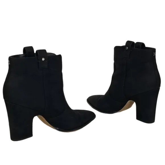 Sam Edelman Niomi Nubuck Western Ankle Booties in Black Womens Size 7