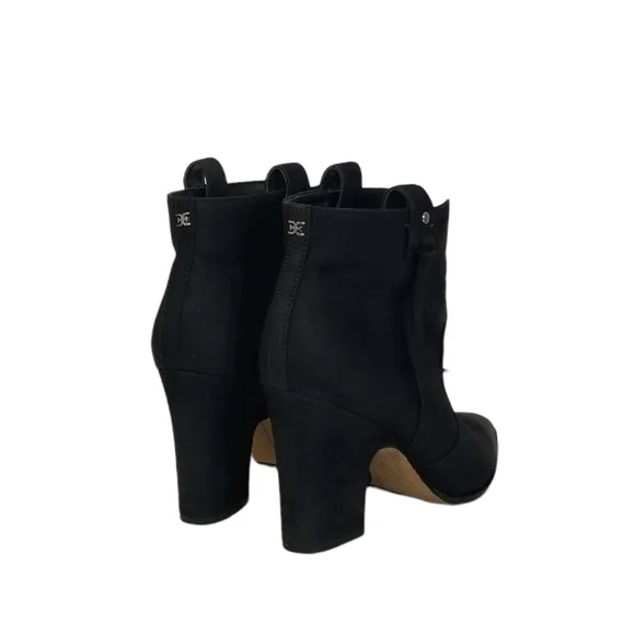 Sam Edelman Niomi Nubuck Western Ankle Booties in Black Womens Size 7