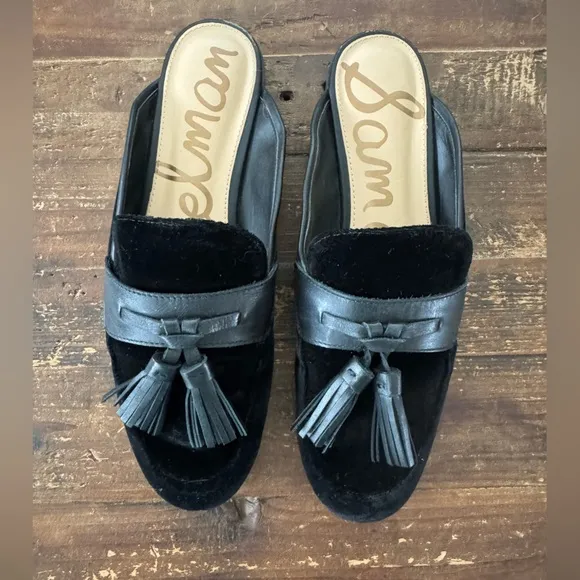 Sam Edelman Paris Velvet Leather Mules