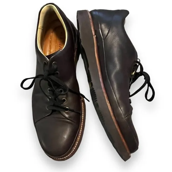 Samuel Hubbard Dress Fast Oxfords Leather Lace Up Vibram Sole Brown Mens 11