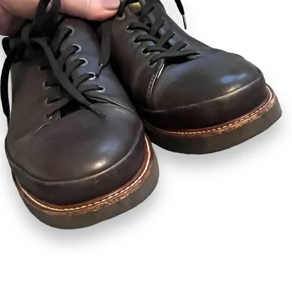 Samuel Hubbard Dress Fast Oxfords Leather Lace Up Vibram Sole Brown Mens 11