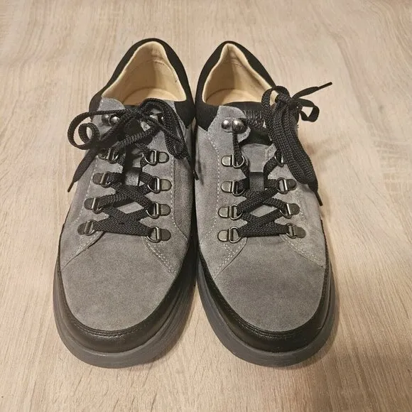 Samuel Hubbard Performance Walker Shoes Mens Size 8.5 W Gray Leather Shoes