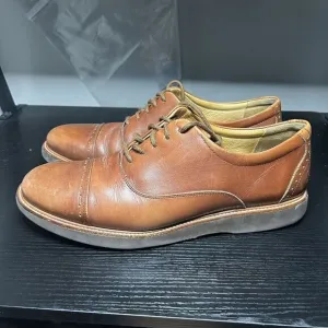 Samuel Hubbard Market Cap Oxfords Mens 11 Brown Leather Shoes Lace Up Wingtip