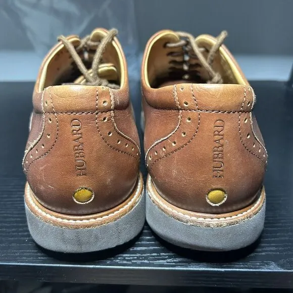 Samuel Hubbard Market Cap Oxfords Mens 11 Brown Leather Shoes Lace Up Wingtip