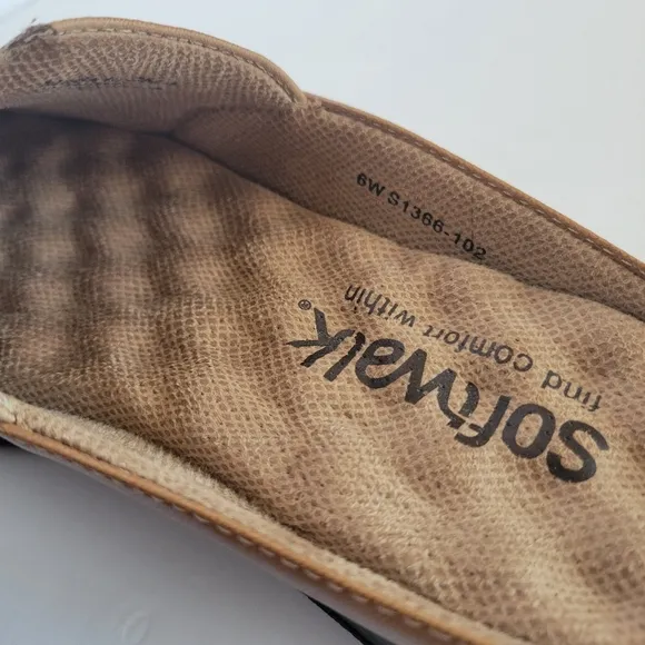 San Marcos Woven Slip on‎ leather Women's 6