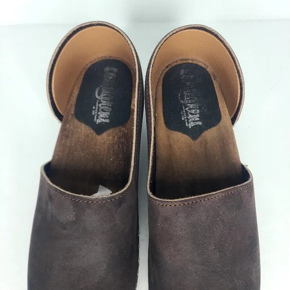 Sandgrens Brett Low Closed-Back Clogs Fudge Size EU‎ 39 US 8-8.5