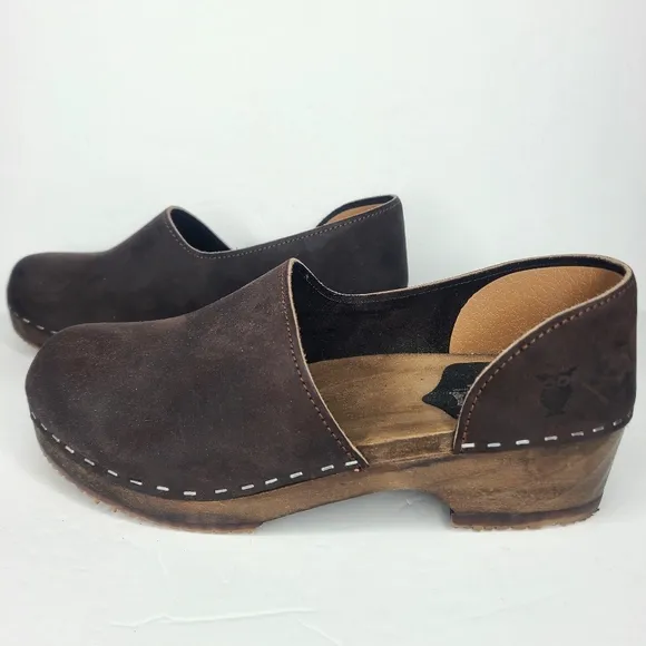 Sandgrens Brett Low Closed-Back Clogs Fudge Size EU‎ 39 US 8-8.5