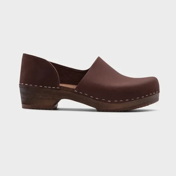 Sandgrens Brett Low Closed-Back Clogs Fudge Size EU‎ 39 US 8-8.5