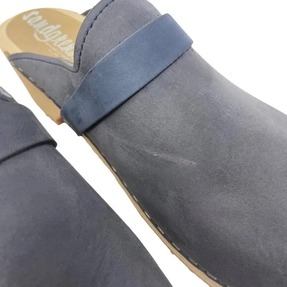Sandgrens Tokyo Nubuck Leather Clog Size 40 NWOT