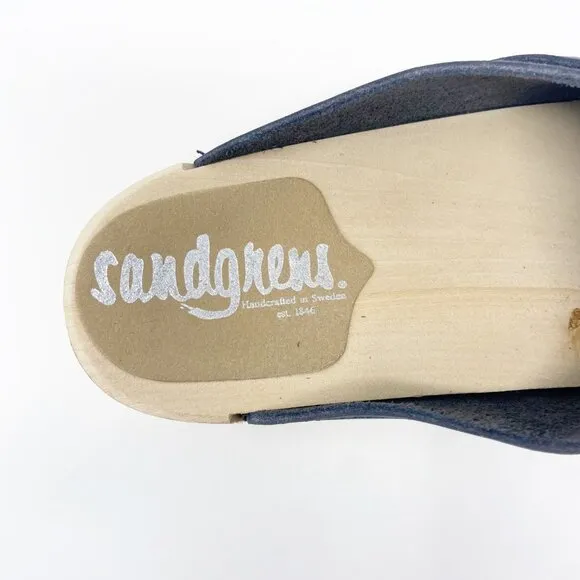 Sandgrens Tokyo Nubuck Leather Clog Size 40 NWOT
