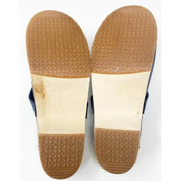 Sandgrens Tokyo Nubuck Leather Clog Size 40 NWOT