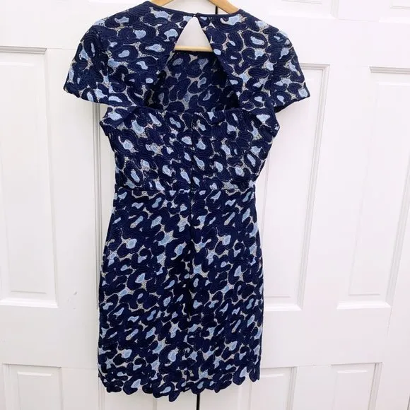 Sandro Marine Leo Lace Dress