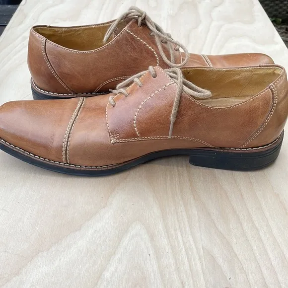 SANDRO MOSCOLONI Leather Bryan Cap Toe Derby Oxfords size 12 D