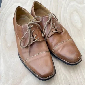 SANDRO MOSCOLONI Leather Bryan Cap Toe Derby Oxfords size 12 D